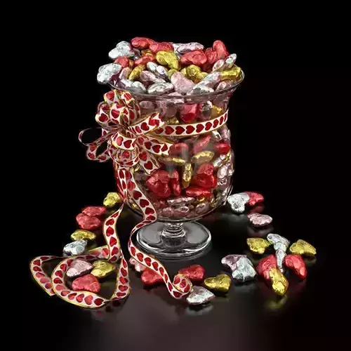Candy Vase Bouquets 009 3D model