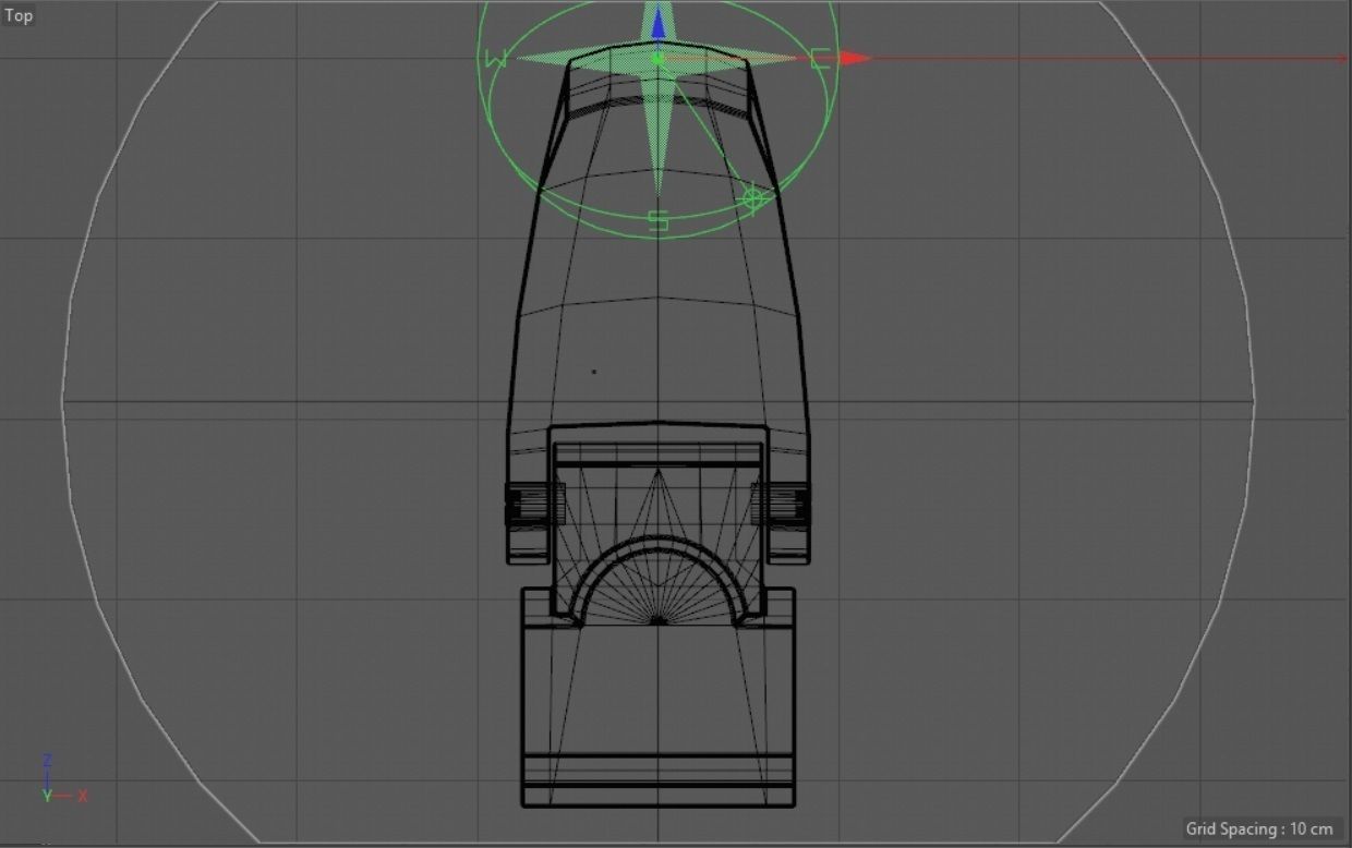 Industrial Metal Latch hard-surface 3D model_5