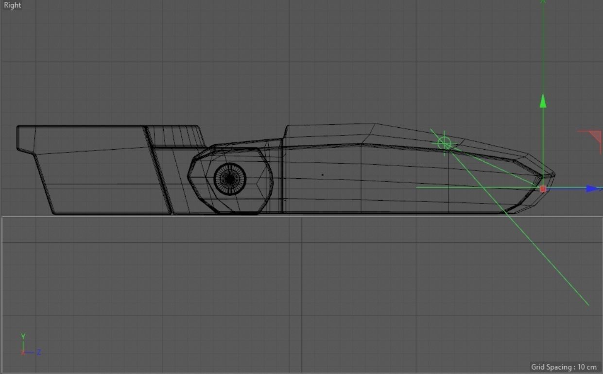 Industrial Metal Latch hard-surface 3D model_4