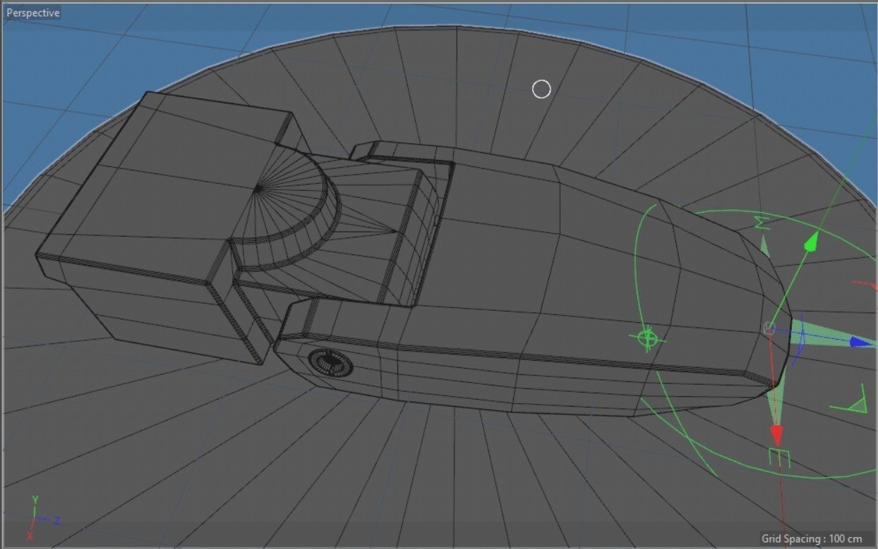 Industrial Metal Latch hard-surface 3D model_3