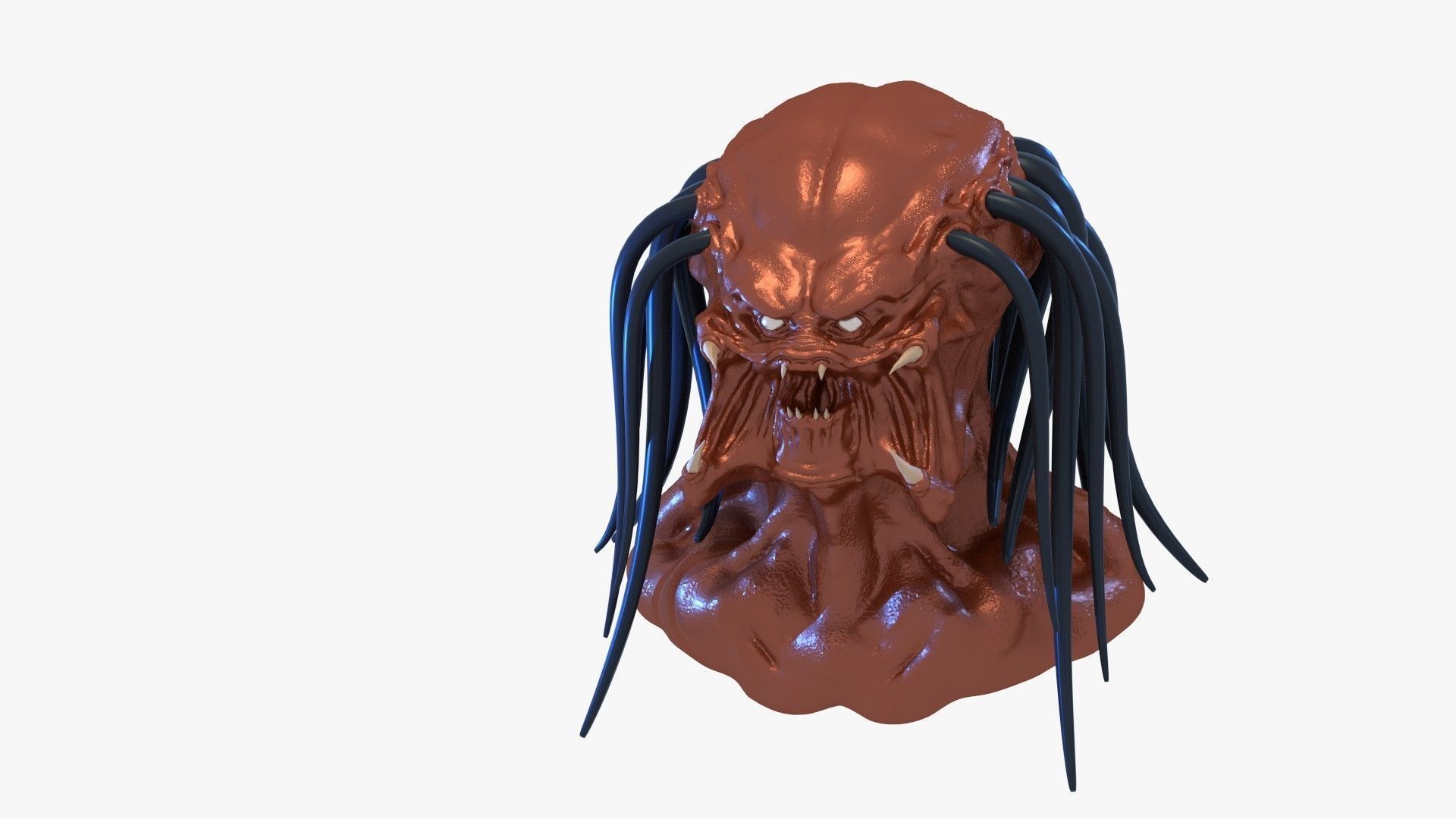 Predator High-Poly head Free 3D model_1