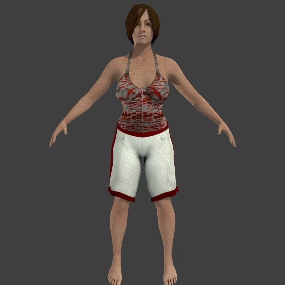 Free sample of Beach people Extras Free 3D model