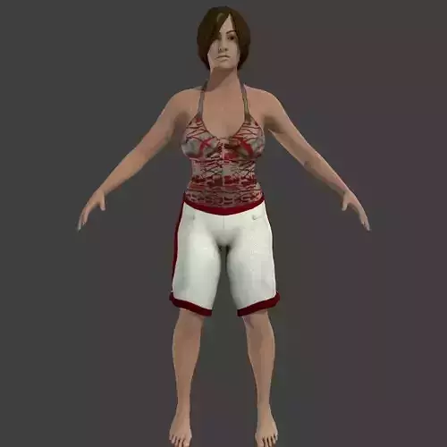 Free sample of Beach people Extras Free 3D model