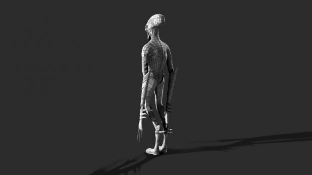 HumanoidCharacter alien skeleton 3D model_2