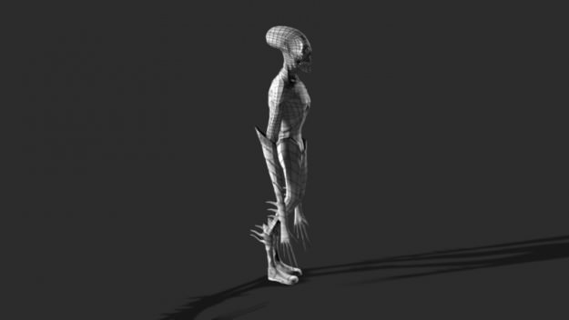 HumanoidCharacter alien skeleton 3D model_5
