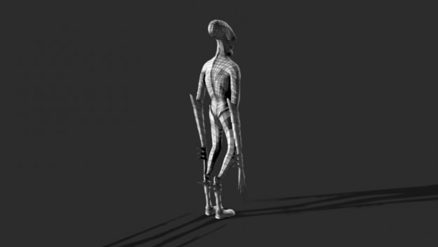HumanoidCharacter alien skeleton 3D model_4