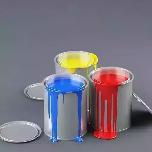 Paint can 01 3D model