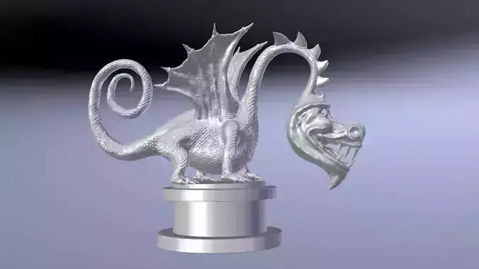 Dragon cartoon Free 3D model