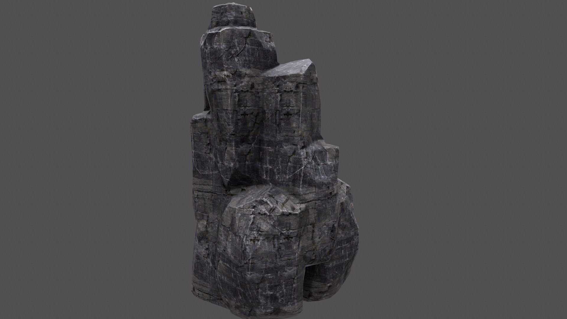 Rock Set Low-poly 3D model_9