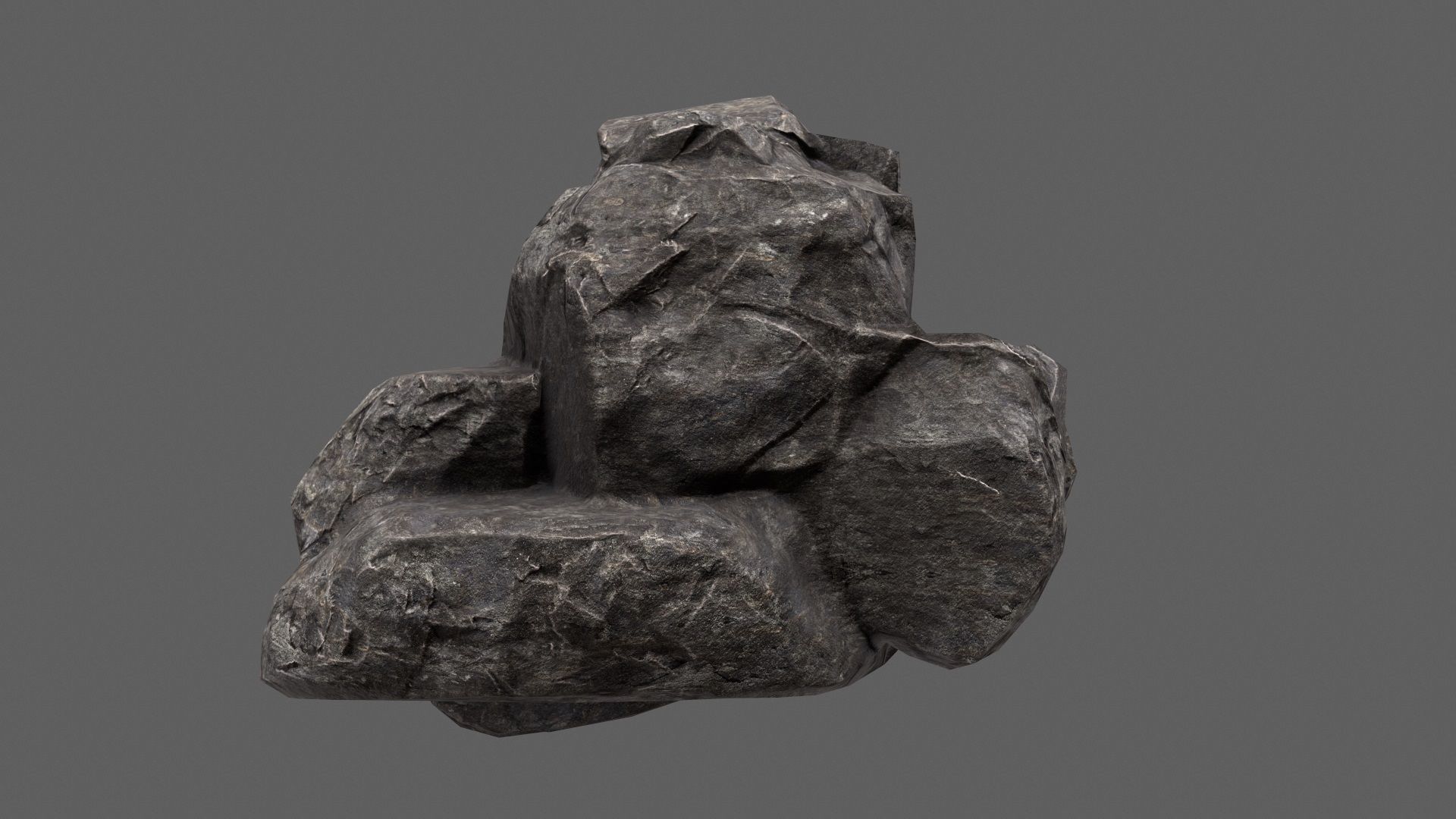 Rock Set Low-poly 3D model_26