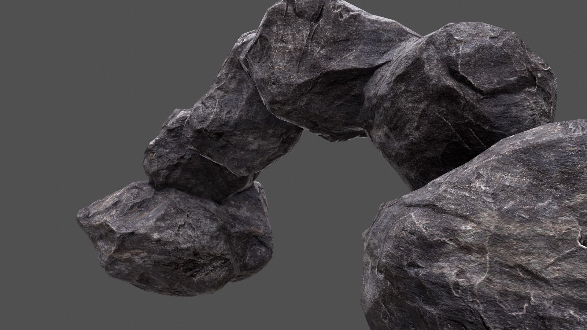 Rock Set Low-poly 3D model_24