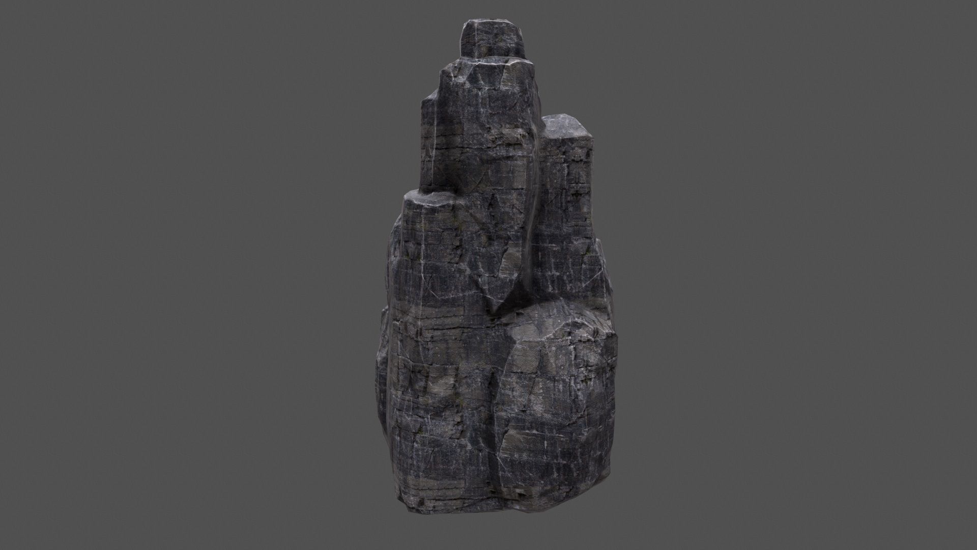 Rock Set Low-poly 3D model_11
