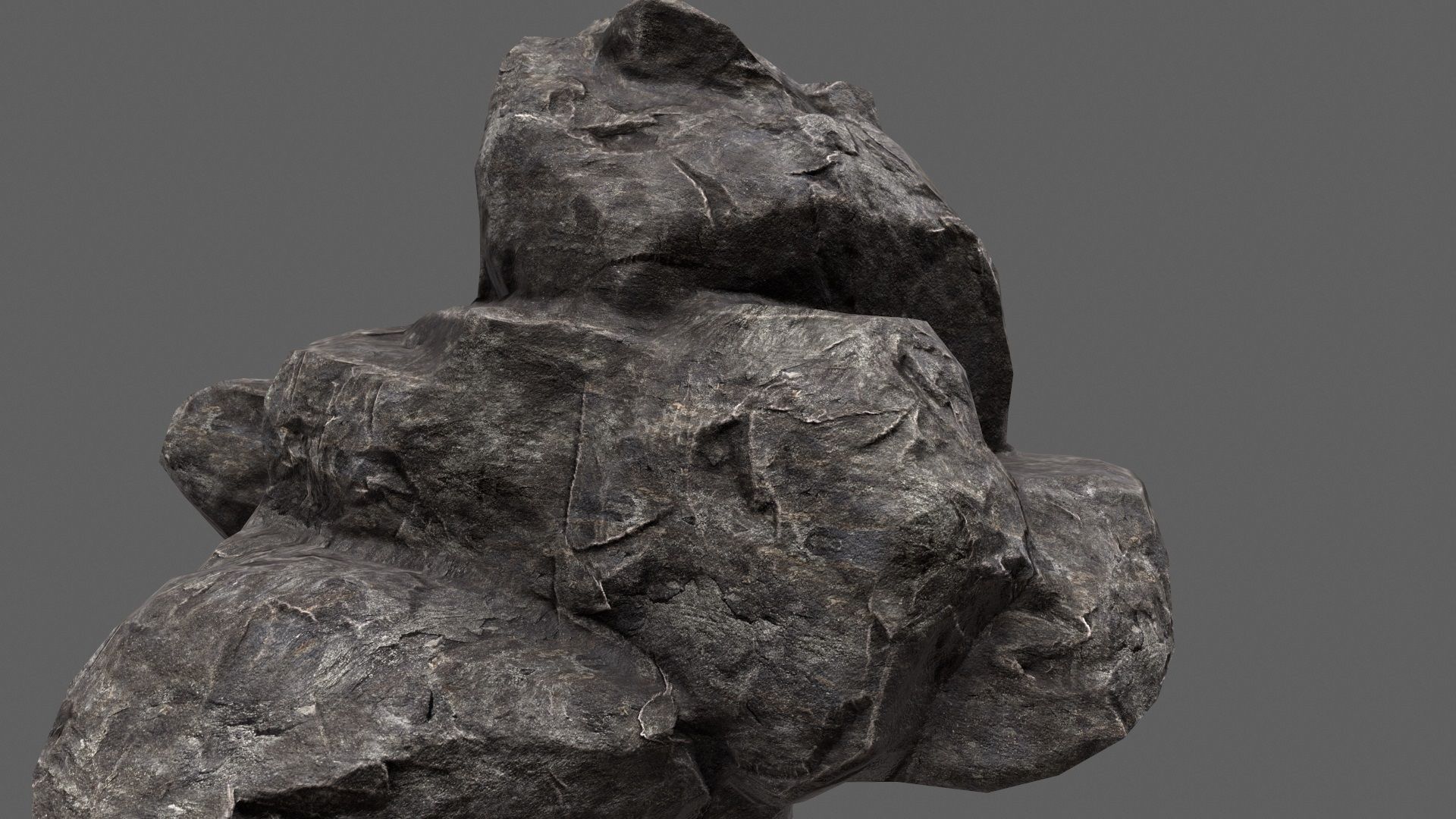 Rock Set Low-poly 3D model_28