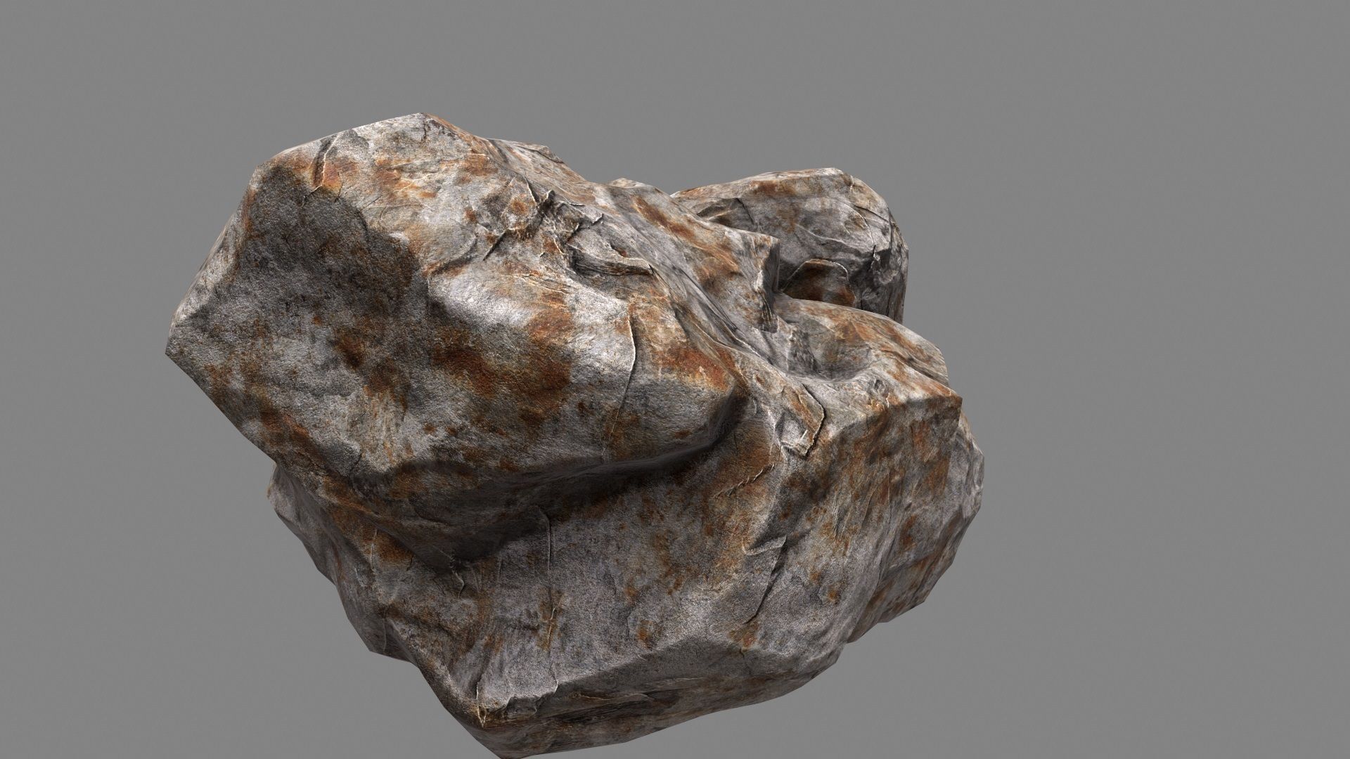 Rock Set Low-poly 3D model_1