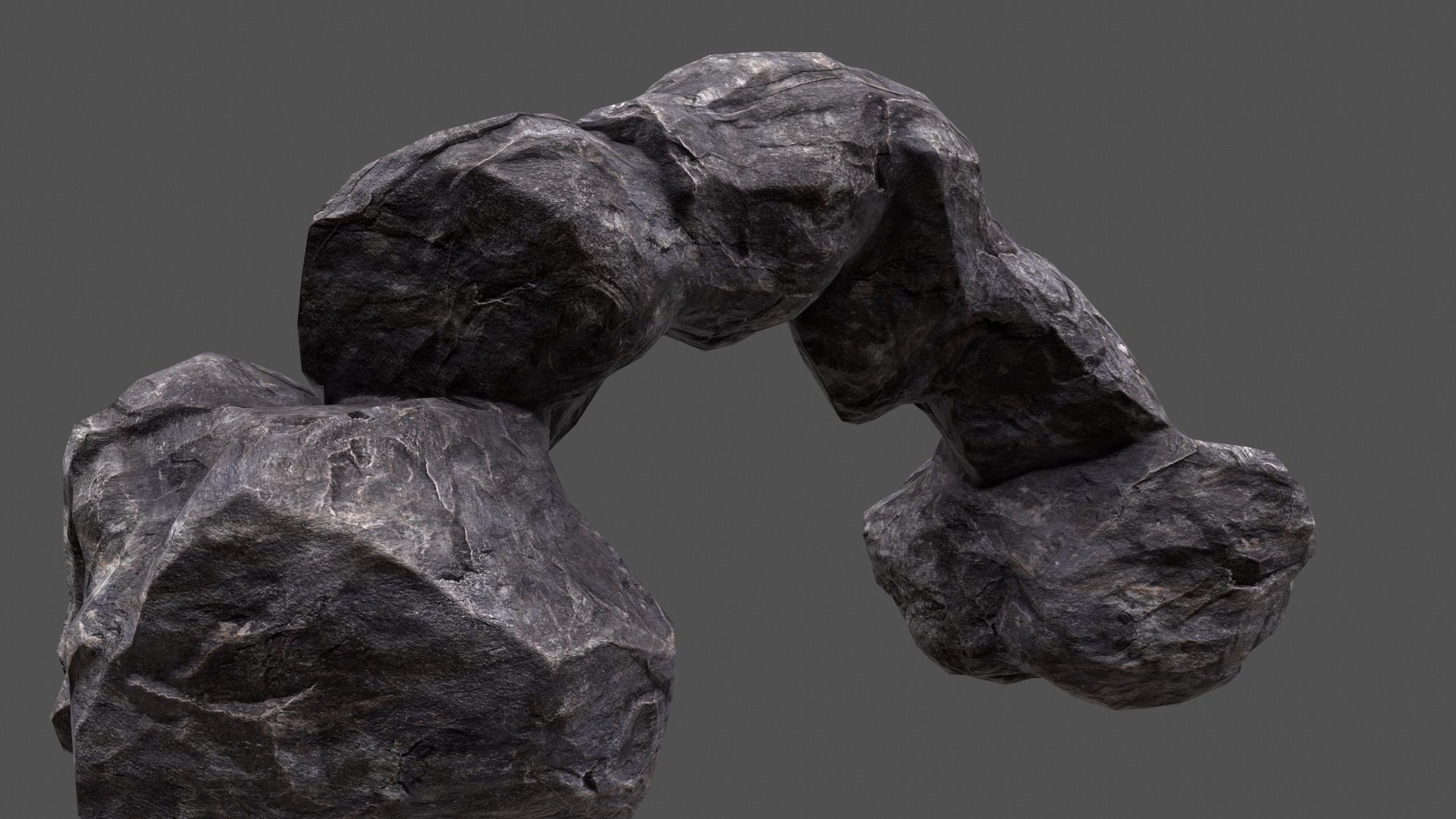 Rock Set Low-poly 3D model_17