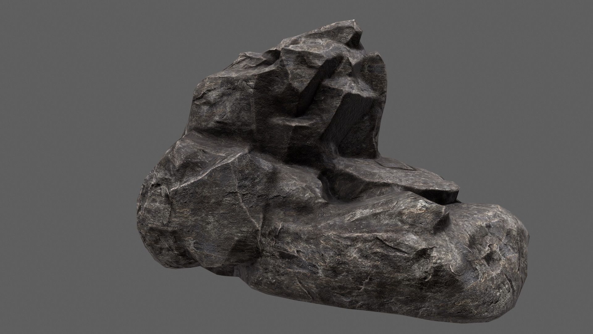 Rock Set Low-poly 3D model_25