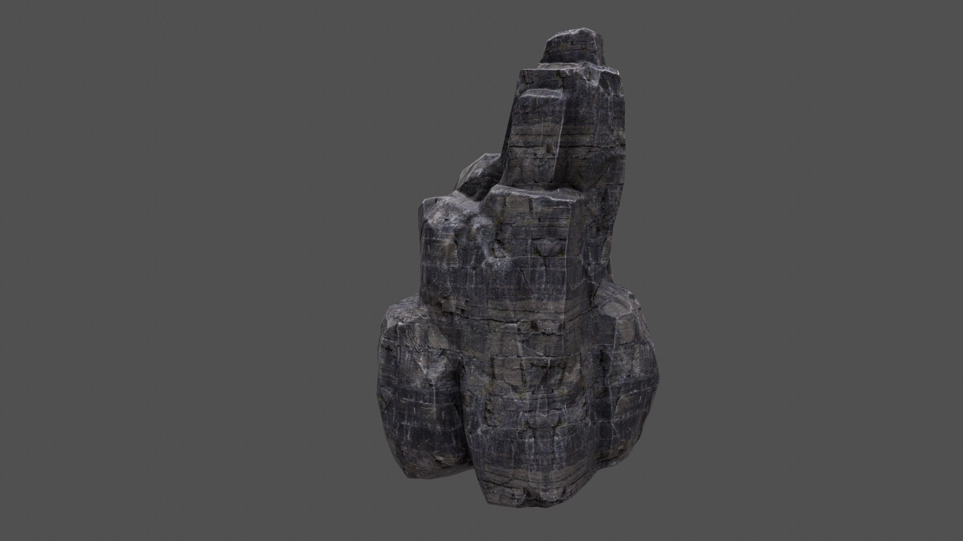 Rock Set Low-poly 3D model_12