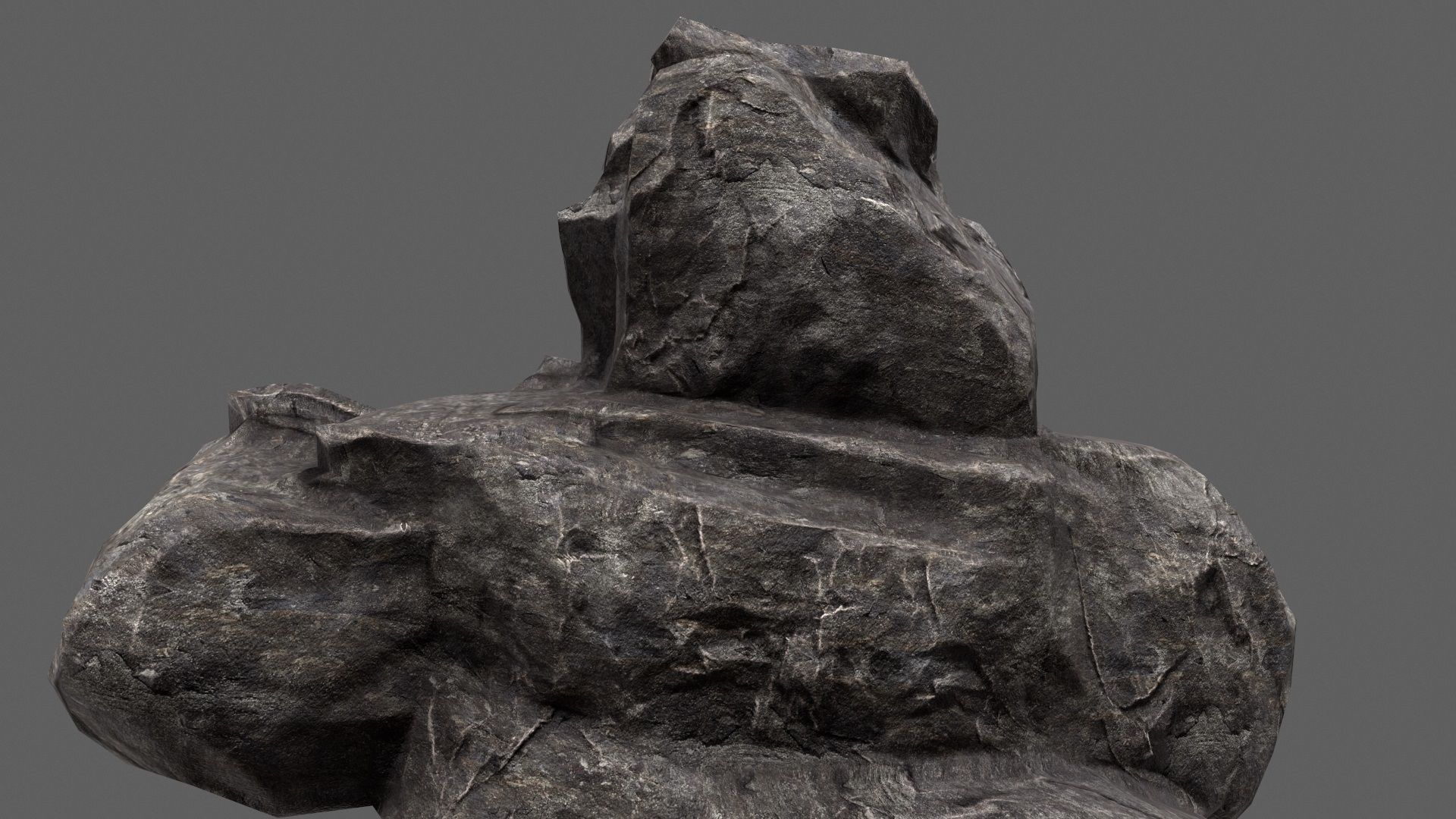 Rock Set Low-poly 3D model_30