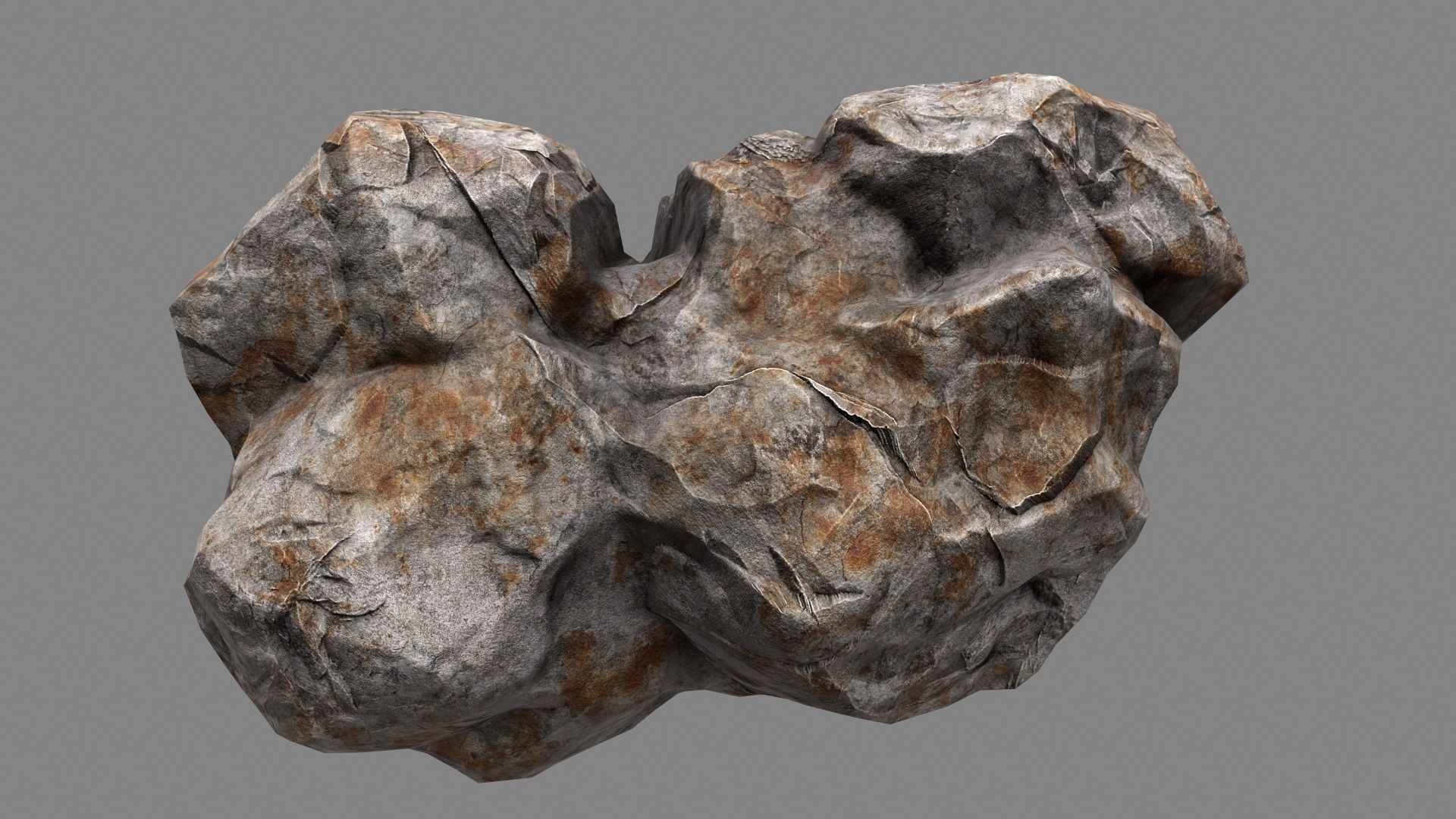 Rock Set Low-poly 3D model_4