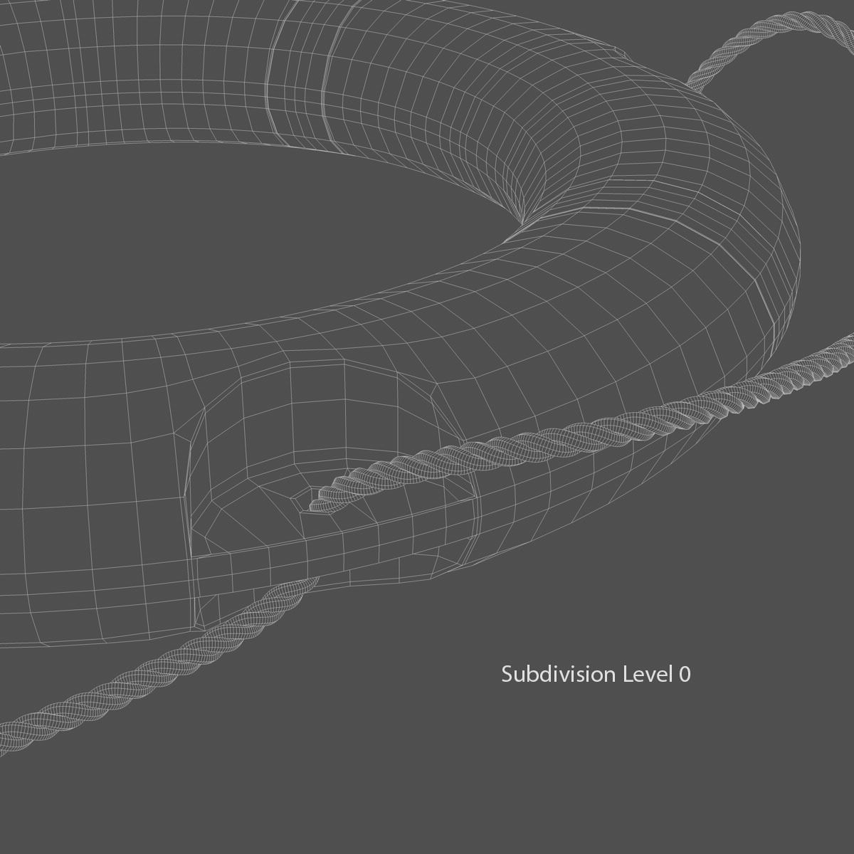 Life Buoy 3D model_6