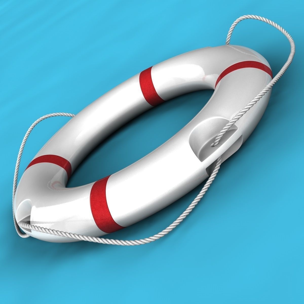 Life Buoy 3D model_2