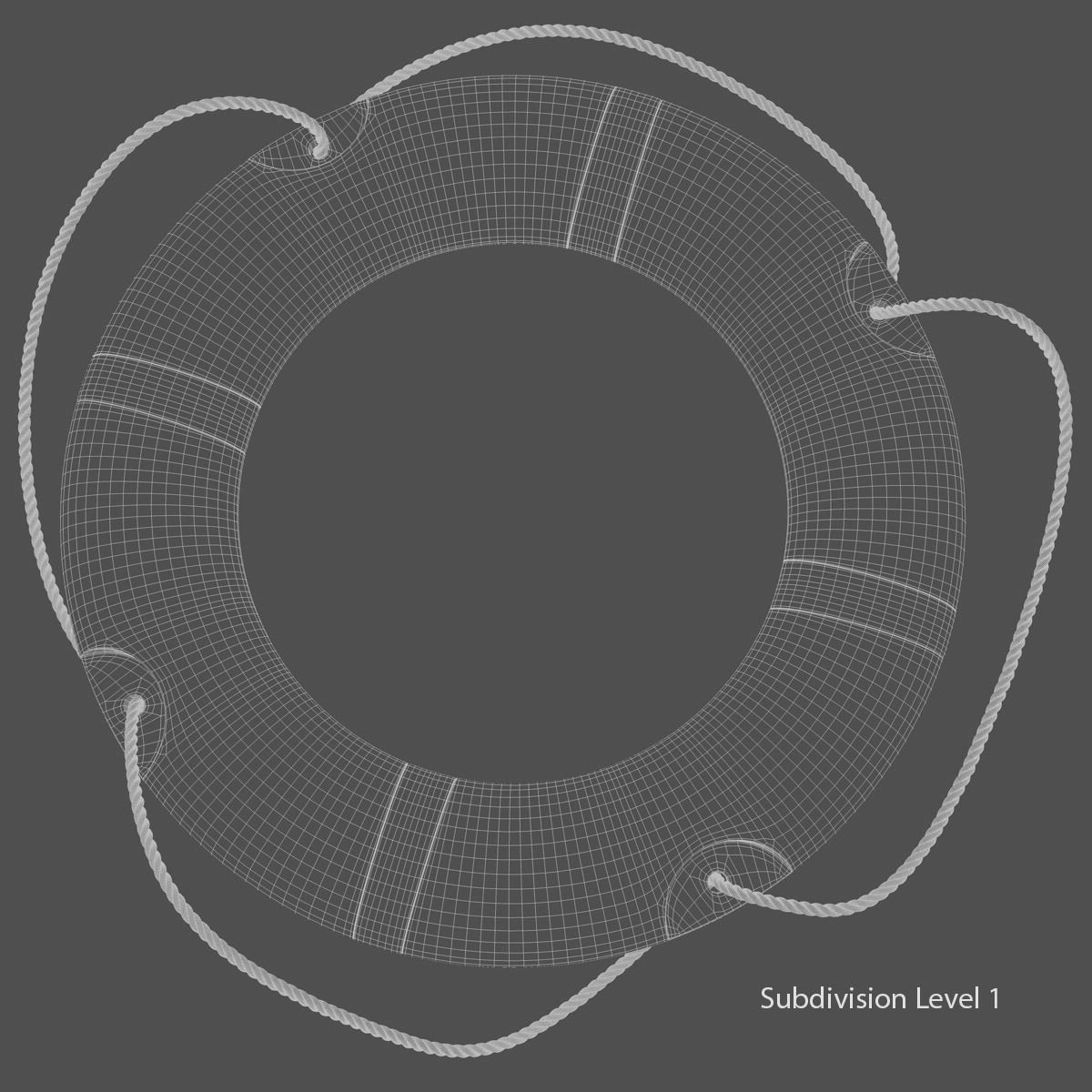 Life Buoy 3D model_8