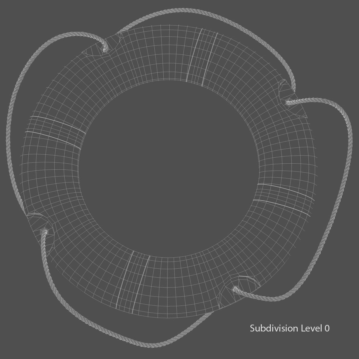 Life Buoy 3D model_7