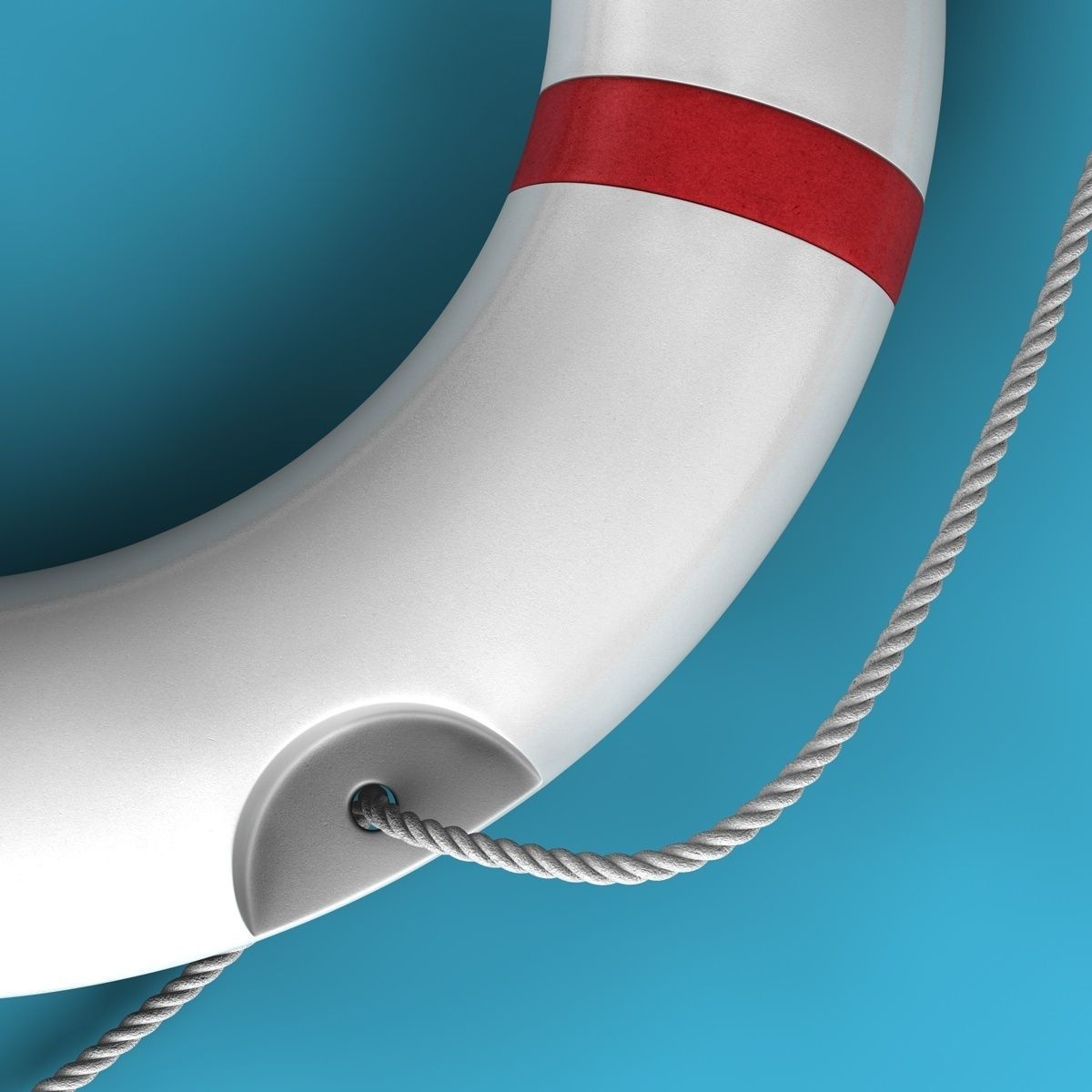 Life Buoy 3D model_3