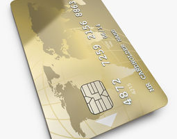 Customizable Credit Card 3D Model