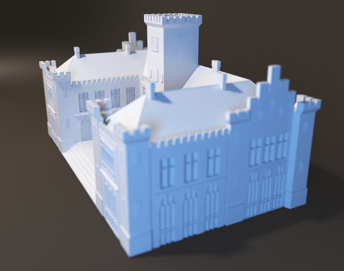 Neo-Ghotic Town Hall 3D print model_3