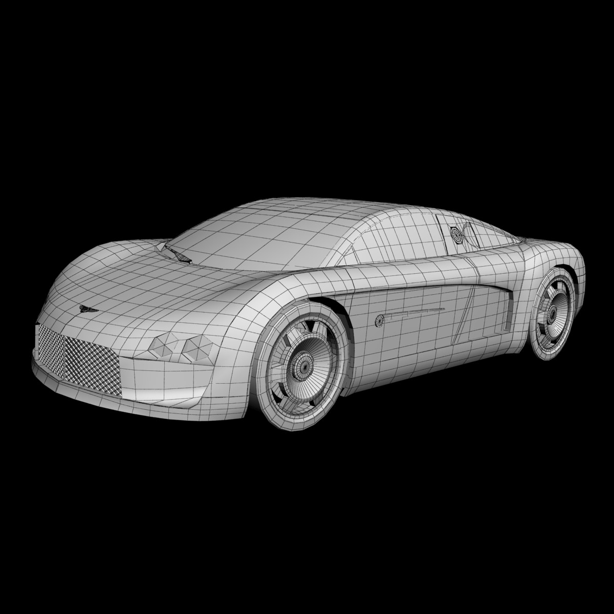 Bentley Hunaudieres Concept 3D model_9