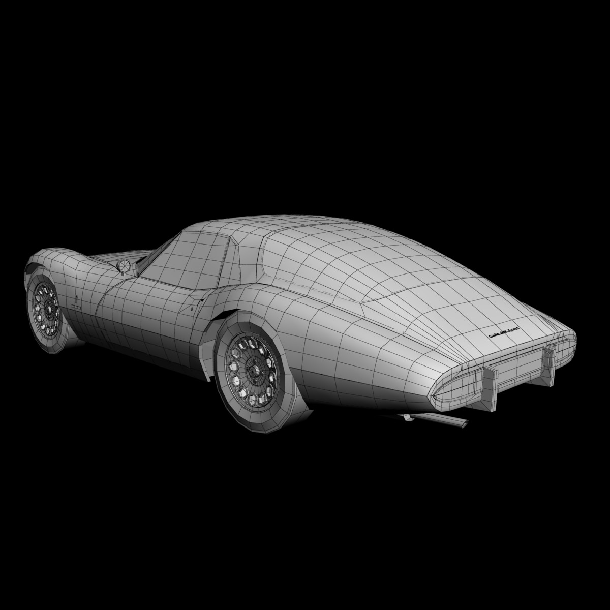 Alfa Romeo Giulia 1600 TZ2 Pininfarina 3D model_15