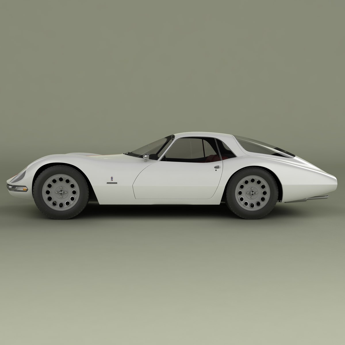 Alfa Romeo Giulia 1600 TZ2 Pininfarina 3D model_3