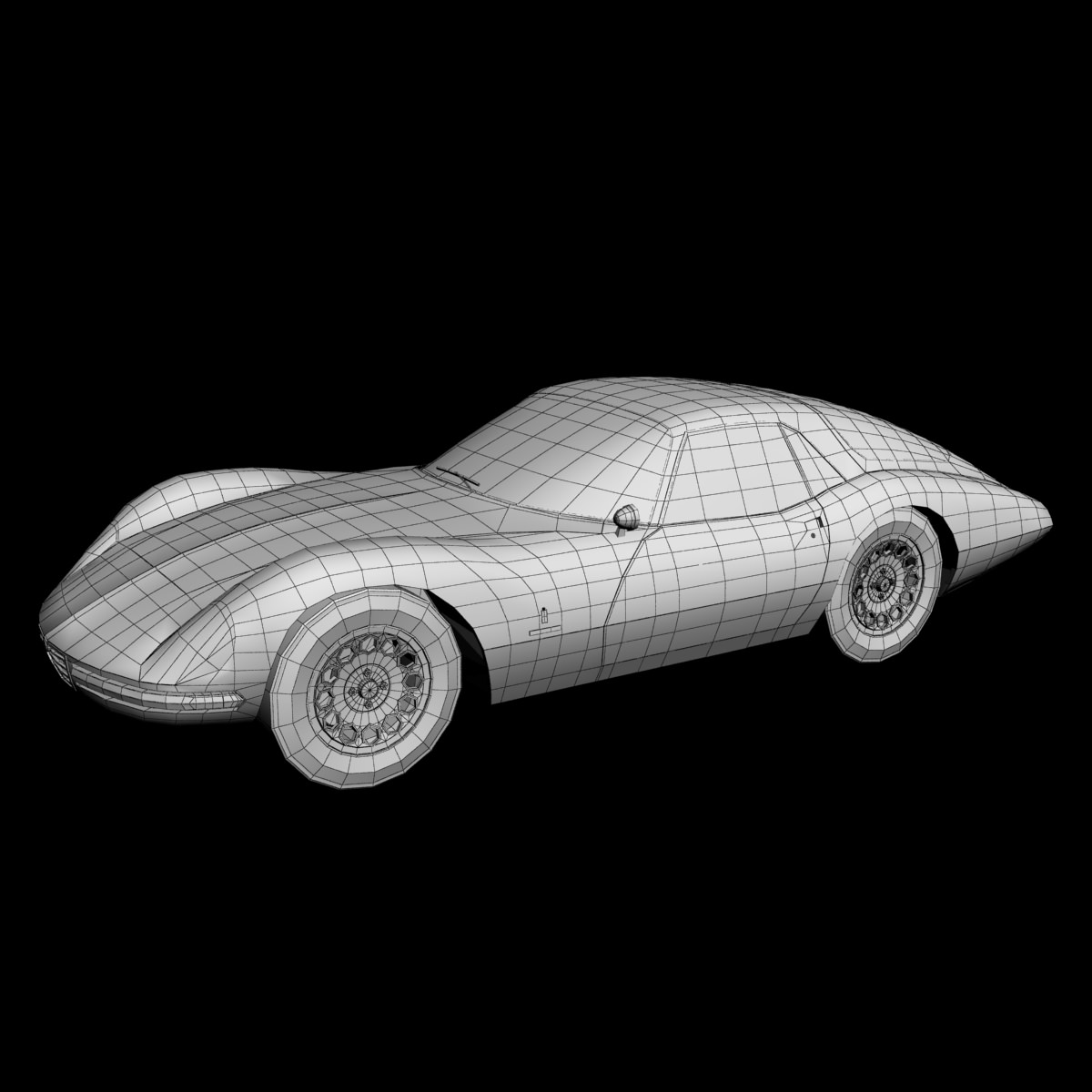 Alfa Romeo Giulia 1600 TZ2 Pininfarina 3D model_12
