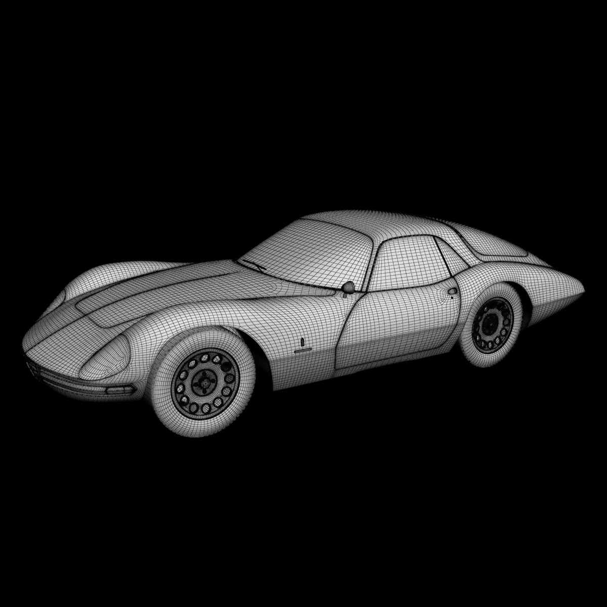 Alfa Romeo Giulia 1600 TZ2 Pininfarina 3D model_13