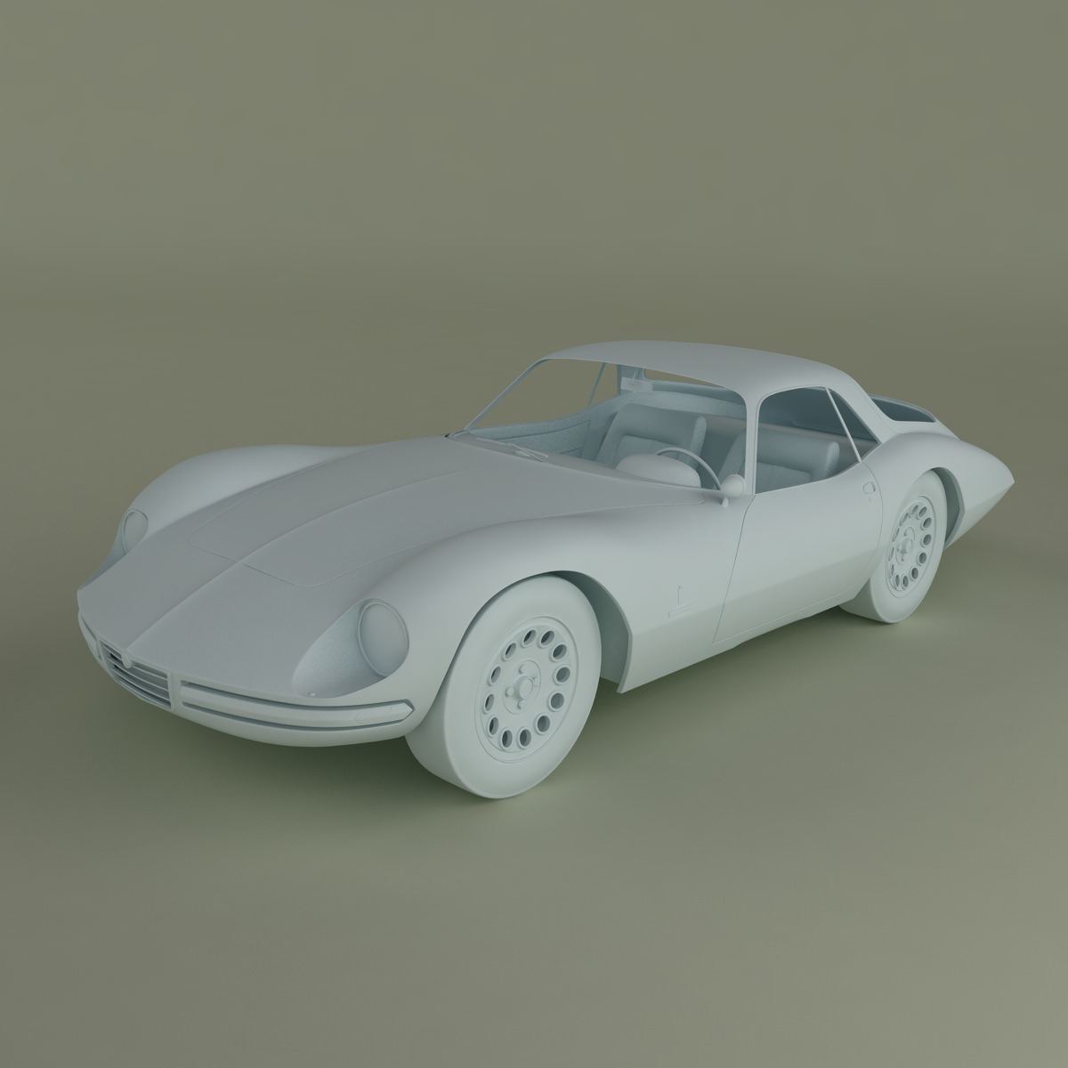 Alfa Romeo Giulia 1600 TZ2 Pininfarina 3D model_10