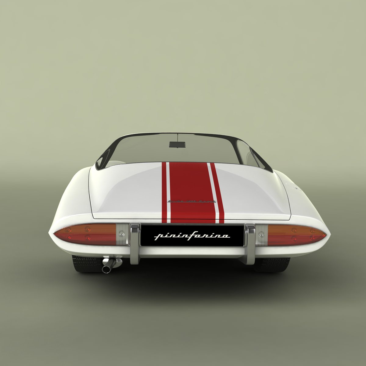 Alfa Romeo Giulia 1600 TZ2 Pininfarina 3D model_8