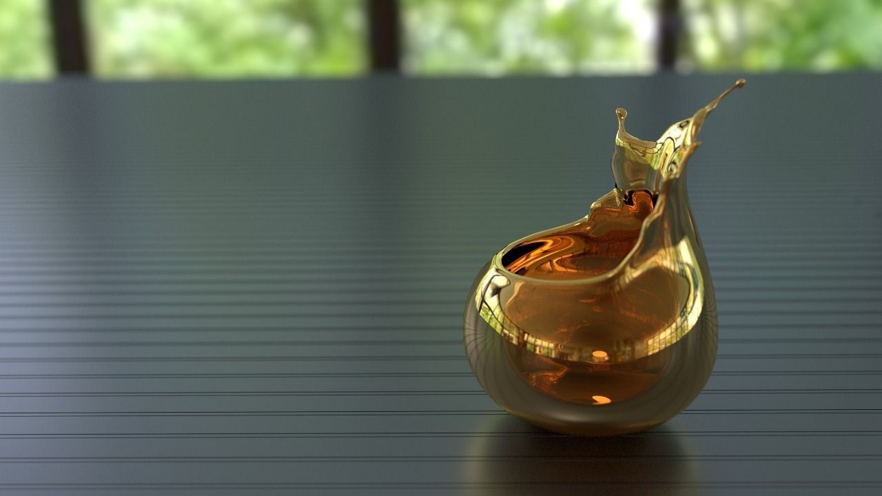 splashing bowl 3D print model_4