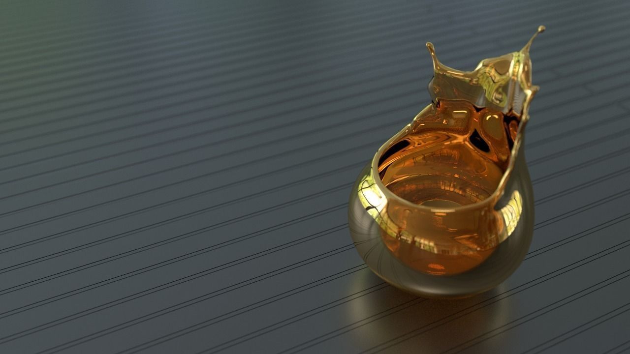 splashing bowl 3D print model_1