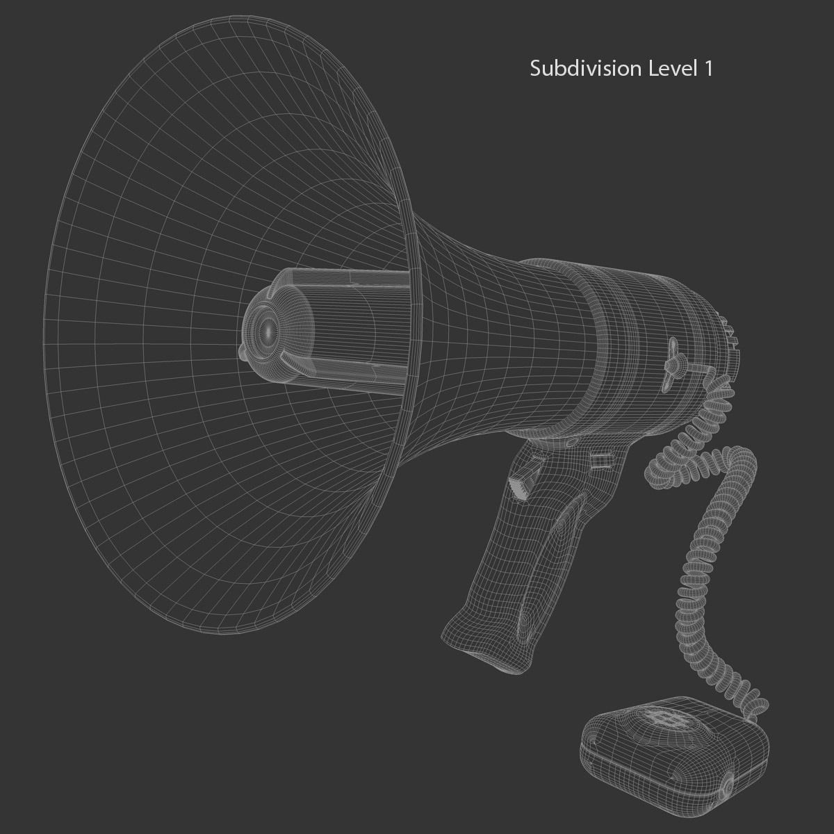 Megaphone 3D model_14