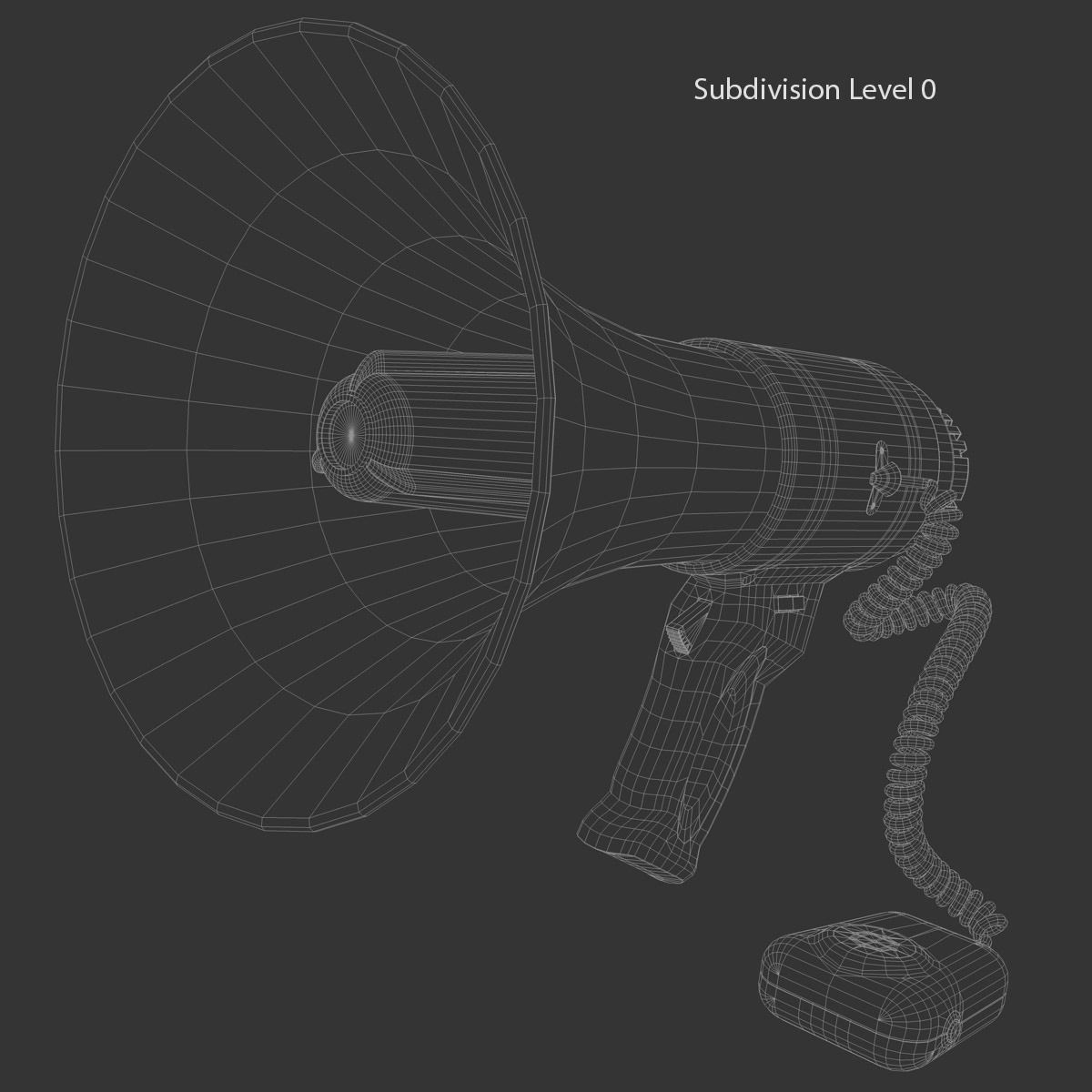 Megaphone 3D model_12
