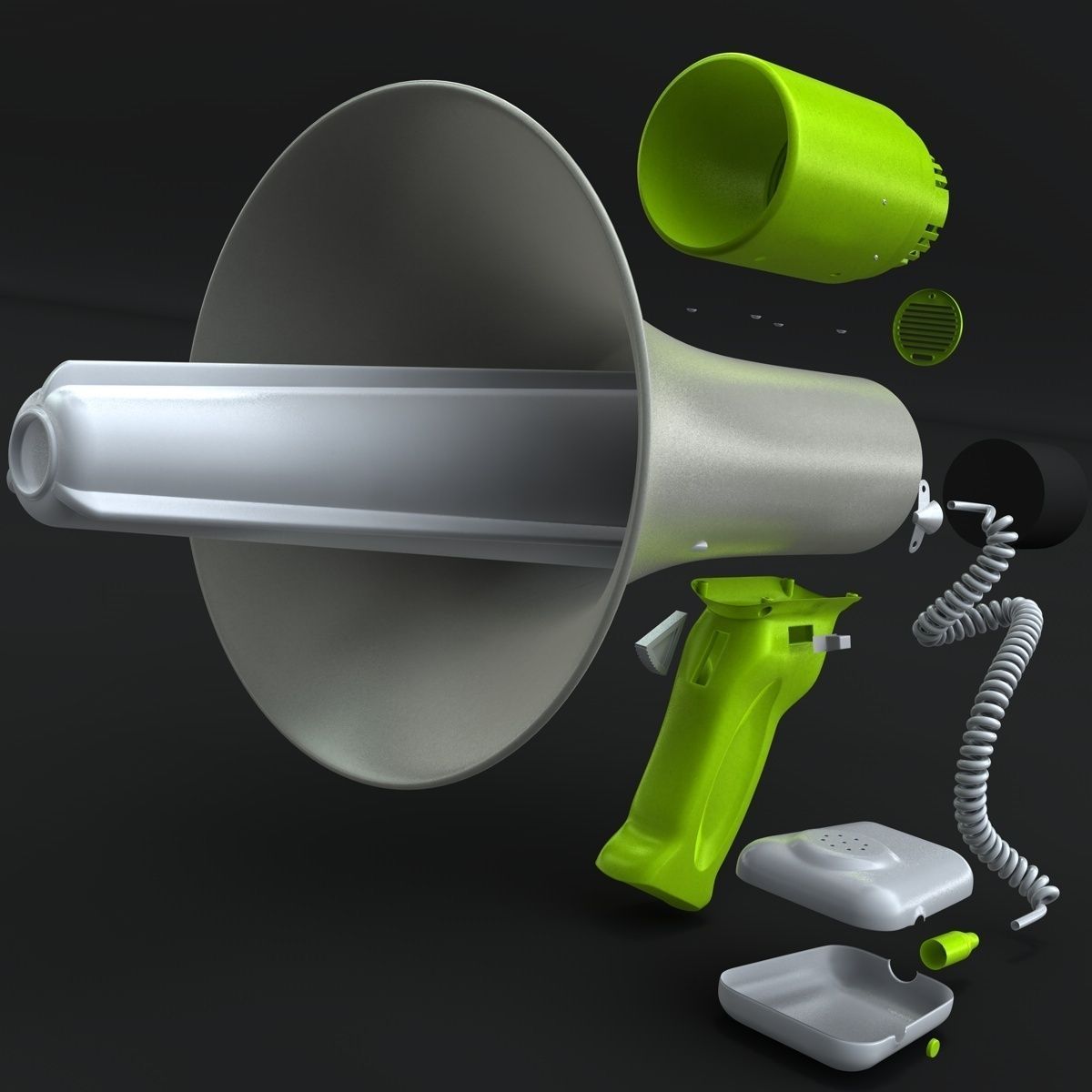 Megaphone 3D model_8