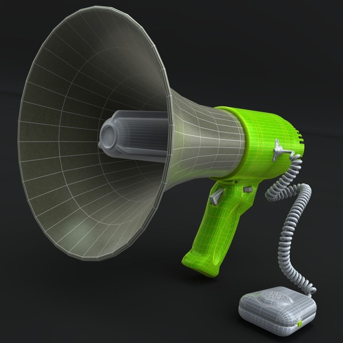 Megaphone 3D model_9