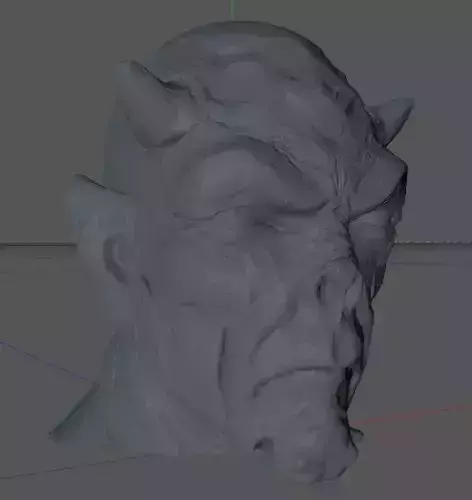 Devilhead demon head 3D print model