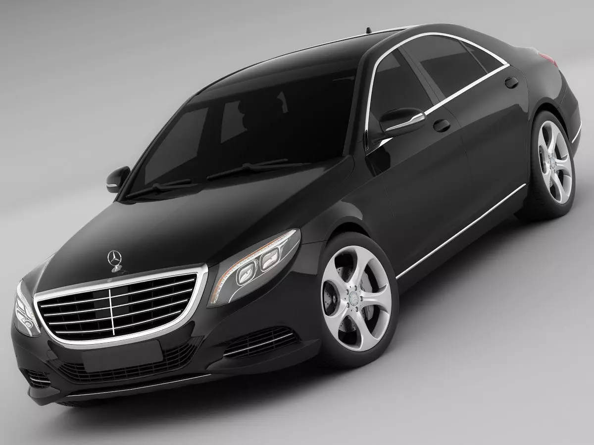 Mercedes S-class MY 2014 3D model_0