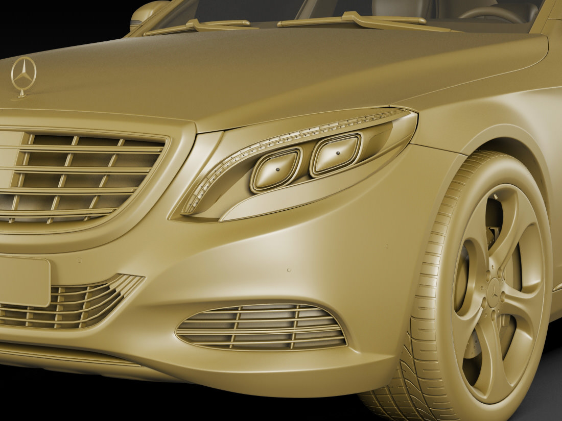 Mercedes S-class MY 2014 3D model_13