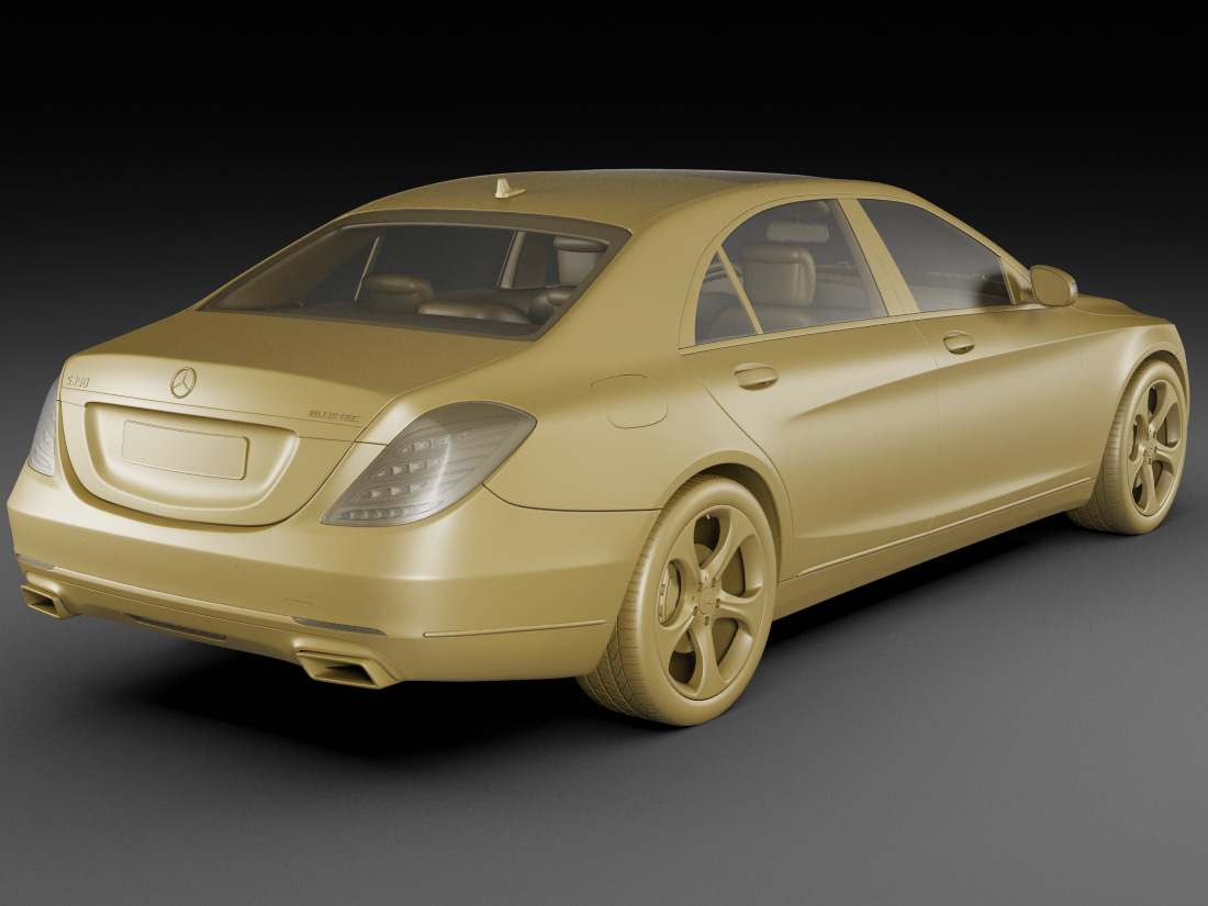 Mercedes S-class MY 2014 3D model_14