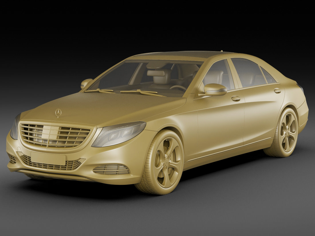 Mercedes S-class MY 2014 3D model_15