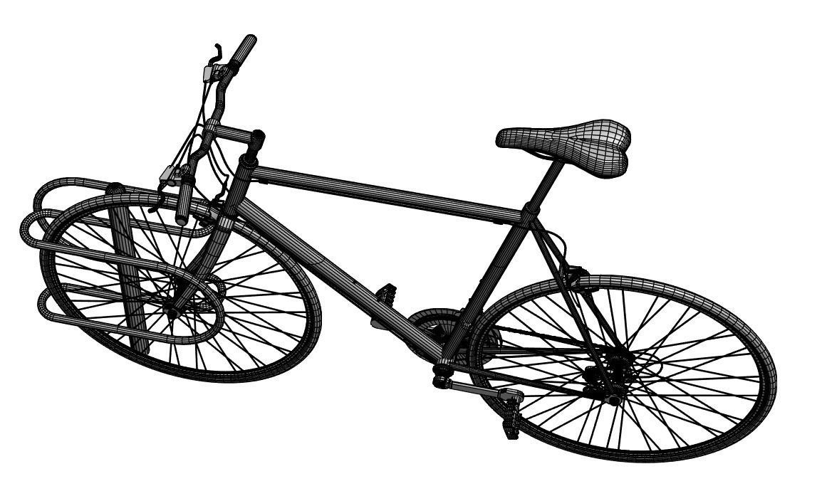 Bike with rack 3D model_6