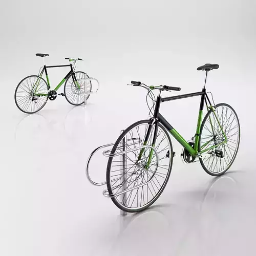 Bike with rack 3D model